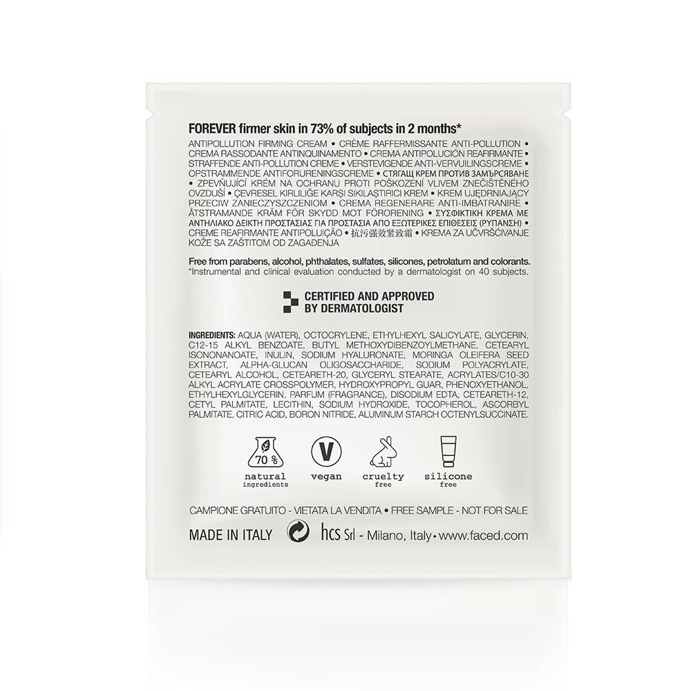 CAMPIONCINO CREMA RASSODANTE ANTINQUINAMENTO SPF15 VISO E COLLO 1,5 ml - Face D