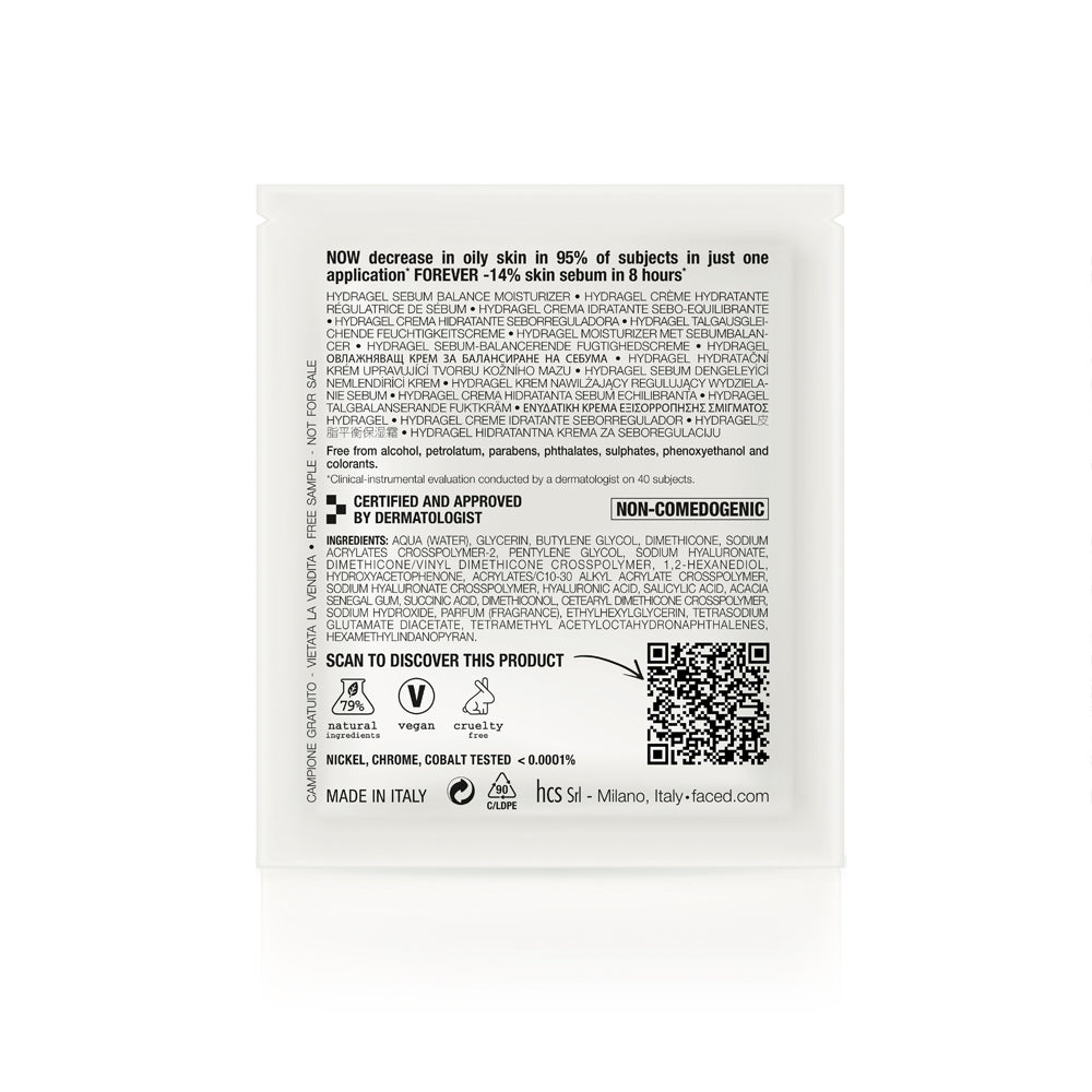 CAMPIONCINO HYDRAGEL CREMA VISO PELLI GRASSE E MISTE - 1ml - Face D