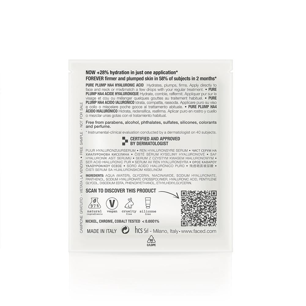 CAMPIONCINO PURE PLUMP HA4 ACIDO IALURONICO - 1 ml - Face D