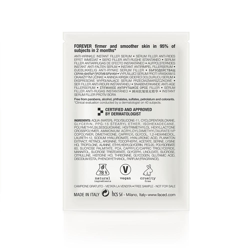 CAMPIONCINO SIERO VISO FILLER ANTI-RUGHE ISTANTANEO - 1 ml - Face D