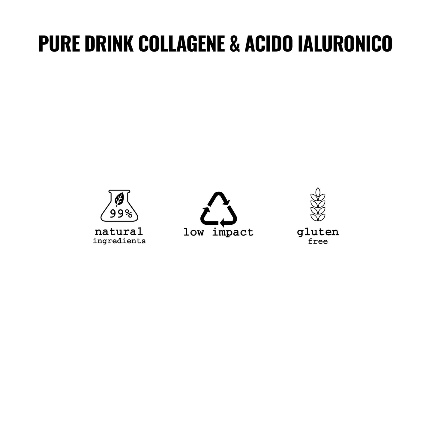 Pure-Drink-Collagen- Hyaluronic-Acid-FaceD-Moisturisers || Pure-Drink-Collagene-Acido-Ialuronico-Integratore-alimentare-FaceD-idratazione