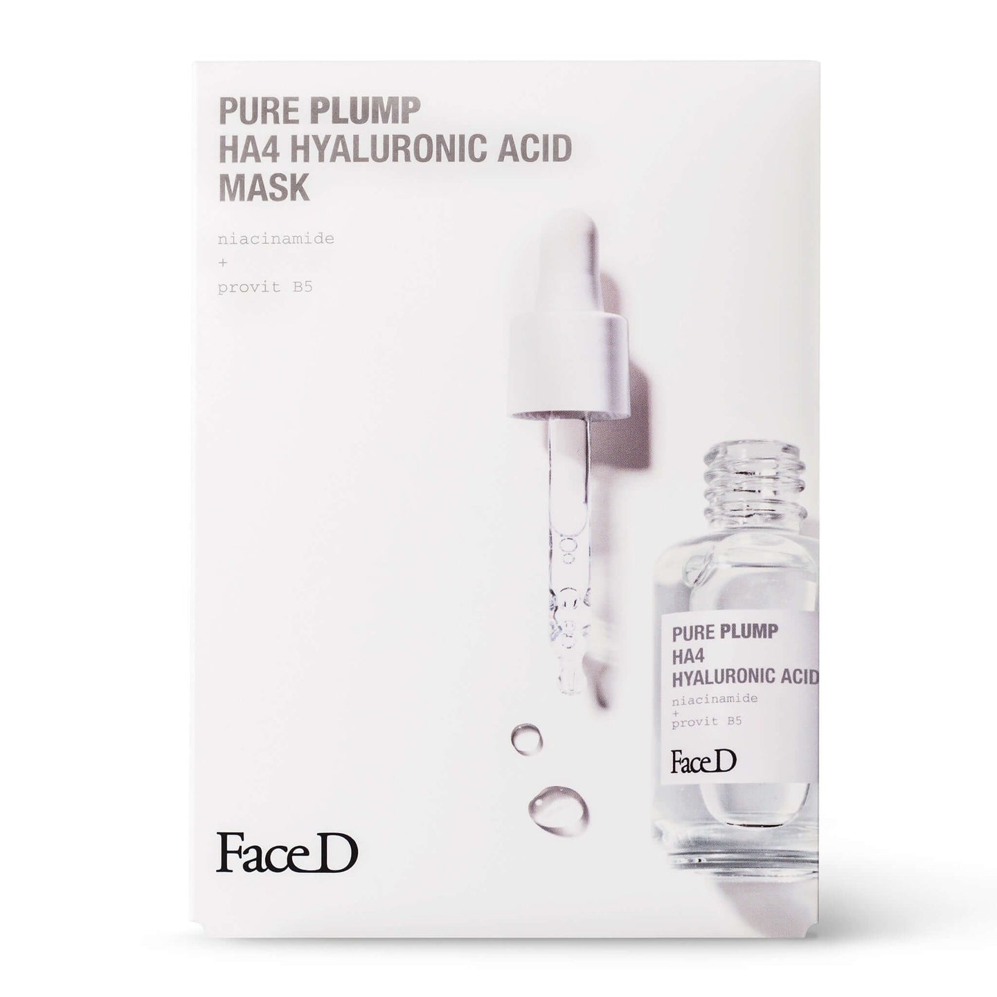 Pure-Plump-Ha4-Hyaluronic-Acid-Face-Mask-5-Pieces-FaceD-Moisturisers || Maschera-Viso-acido-ialuronico-Pure-Plump-HA4-5-pezzi-FaceD-idratazione